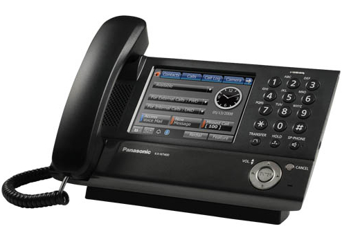 The New KX-NT400 color touch-screen IP phone